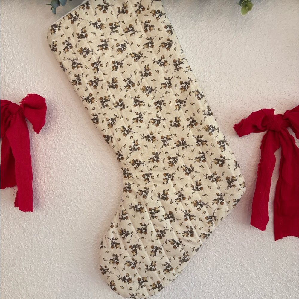 Handmade Patchwork Holiday Stocking - Picture 3 of 3